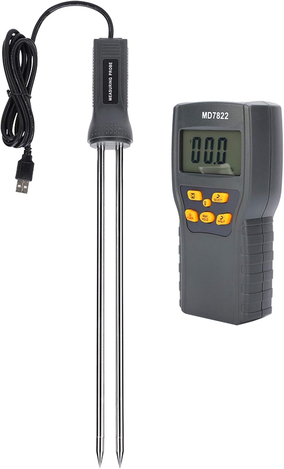 Buy MD7822 Digital Moisture Meter, Portable Grain Moisture Tester