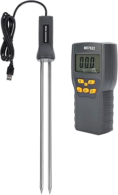 Portable Grain Moisture Meter Digital Display Precise Humidity Tester for Rice Soybean