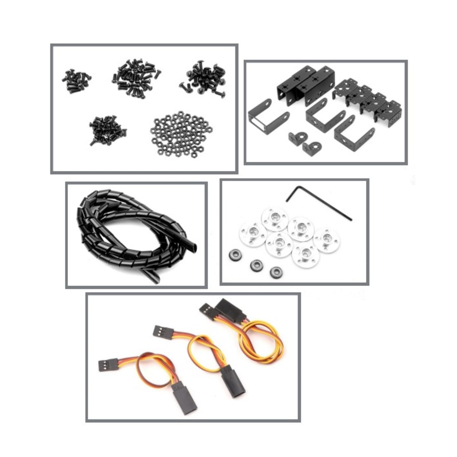 Roboterarm-Kit,Premium Structure 6DOF Programmierroboterarm mit 6 Servomotoren,Mechanische Roboter-Klemmklauen-Kits, Analoges Lenkgetriebe MG 996R für den Unterricht, IDY Produktion
