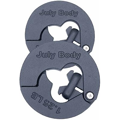 1.25 Pound Weight Clips – Adds 2.5 Total Pounds - 1.25 Weight - Dumbbell Add Weight - Dumbbell Weight Clips - Weight Clip - Fractional Weight Plates (2 Clip Pack)