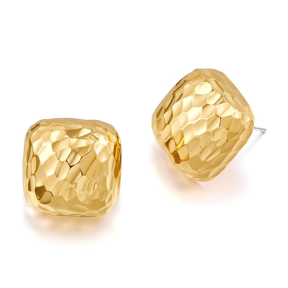 Amazon.com: YUJIE Gold Statement Stud Earrings for Women