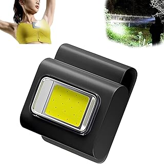 Breezectt Magnetic Cob Work Light, Breezectt Mini Magnetic Cob Work Light, Breezectt Cob Light Waterproof Portable LED Light, Safety Running Headlights (Color : Black)