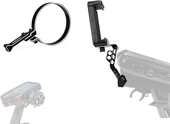 Radiolink RC8X Holder Mount & Alloy One Hand Handwheel Control Accessory Combo, Black
