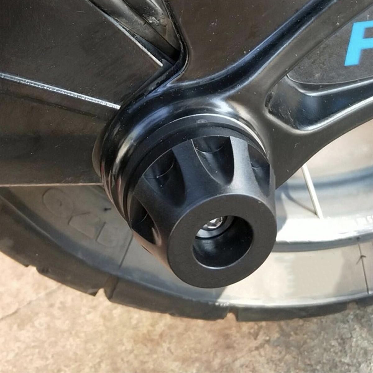 Alide Protection de cardan pour moto, compatible avec BMW R1200GS LC Adventure 2013-2018 POM Noir