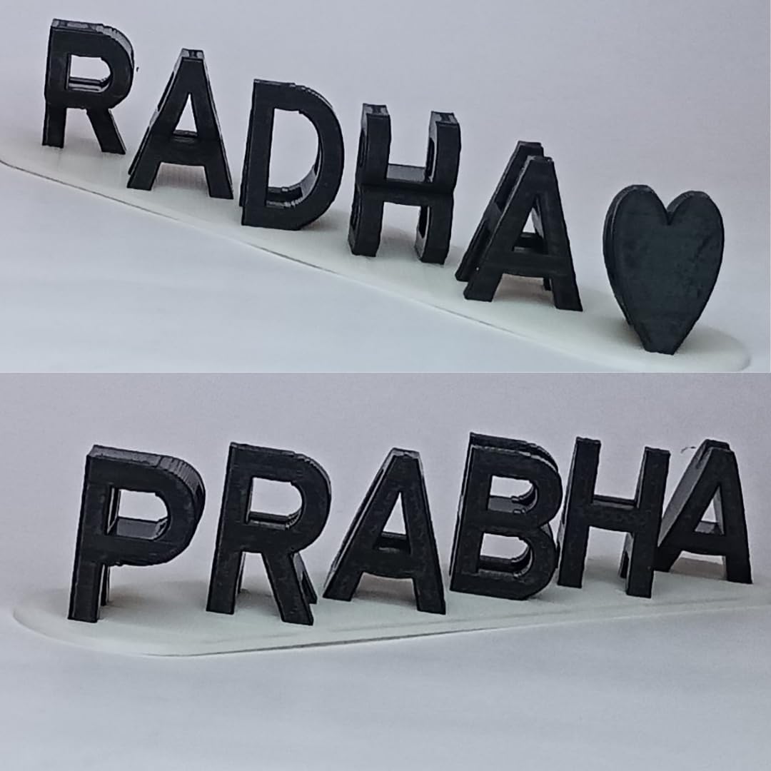 Couple Name (Two color) | Personalized Dual Name Illusion | 3D Flip Name Plate | Gift for Husband Wife Boyfriend, Valentine, Anniversary, Birthday, Wedding (Upto 7 Character) — Amazon image 4