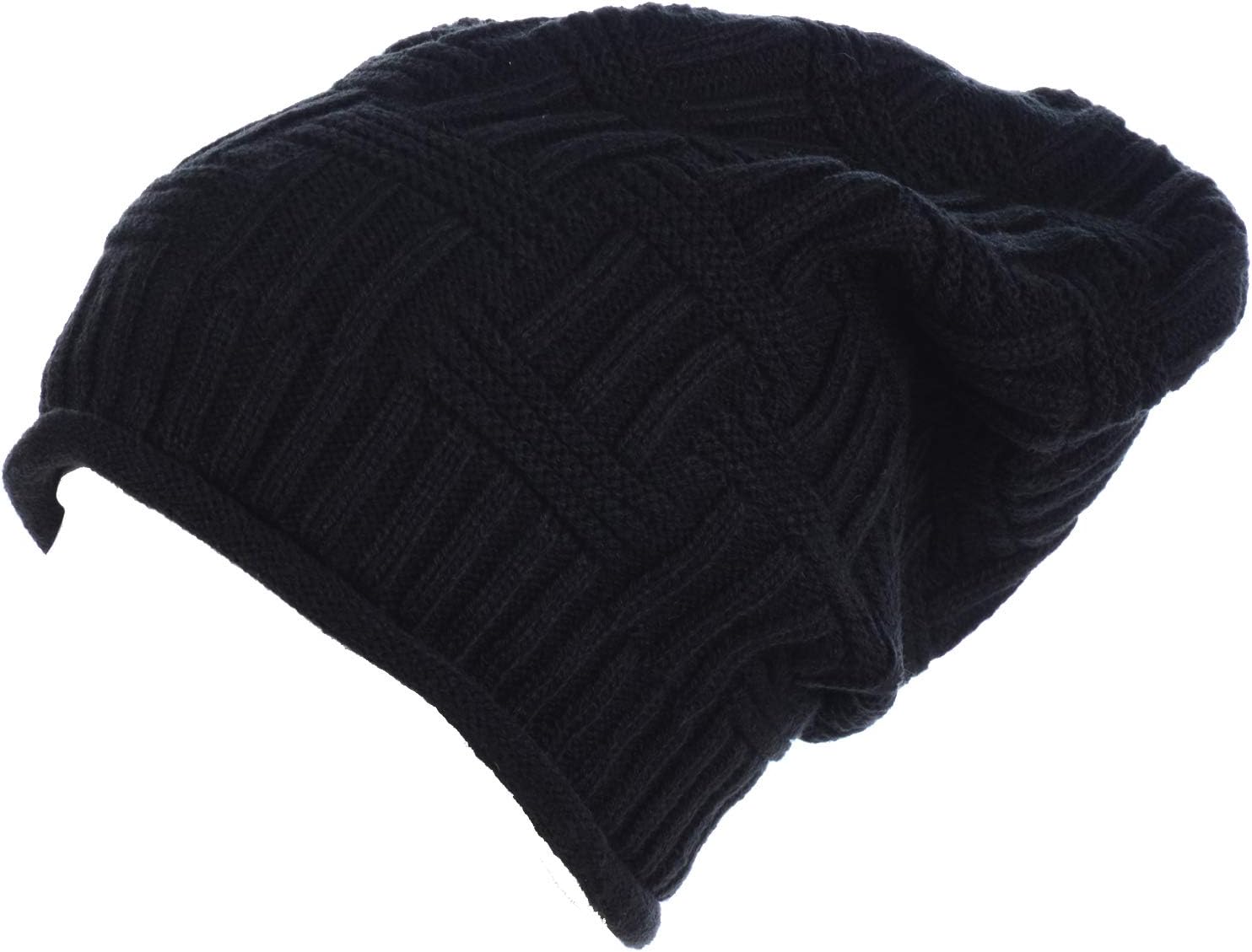 an Unisex Geometric Slouchy Knit Beanie Hat Men Women Fall Spring Many Styles