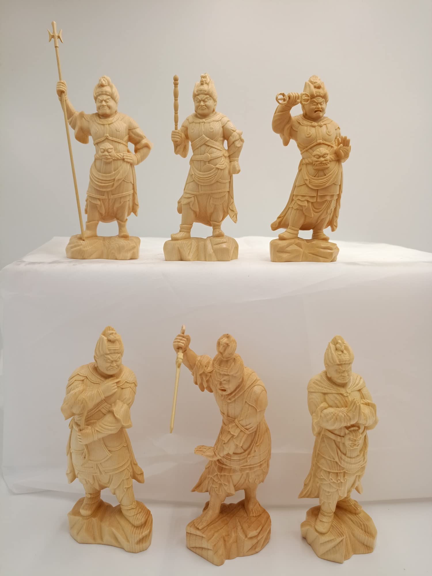 Amazon｜十二神将 仏像 十二体一組 十二干支 木彫り 仏像 縁起仏像