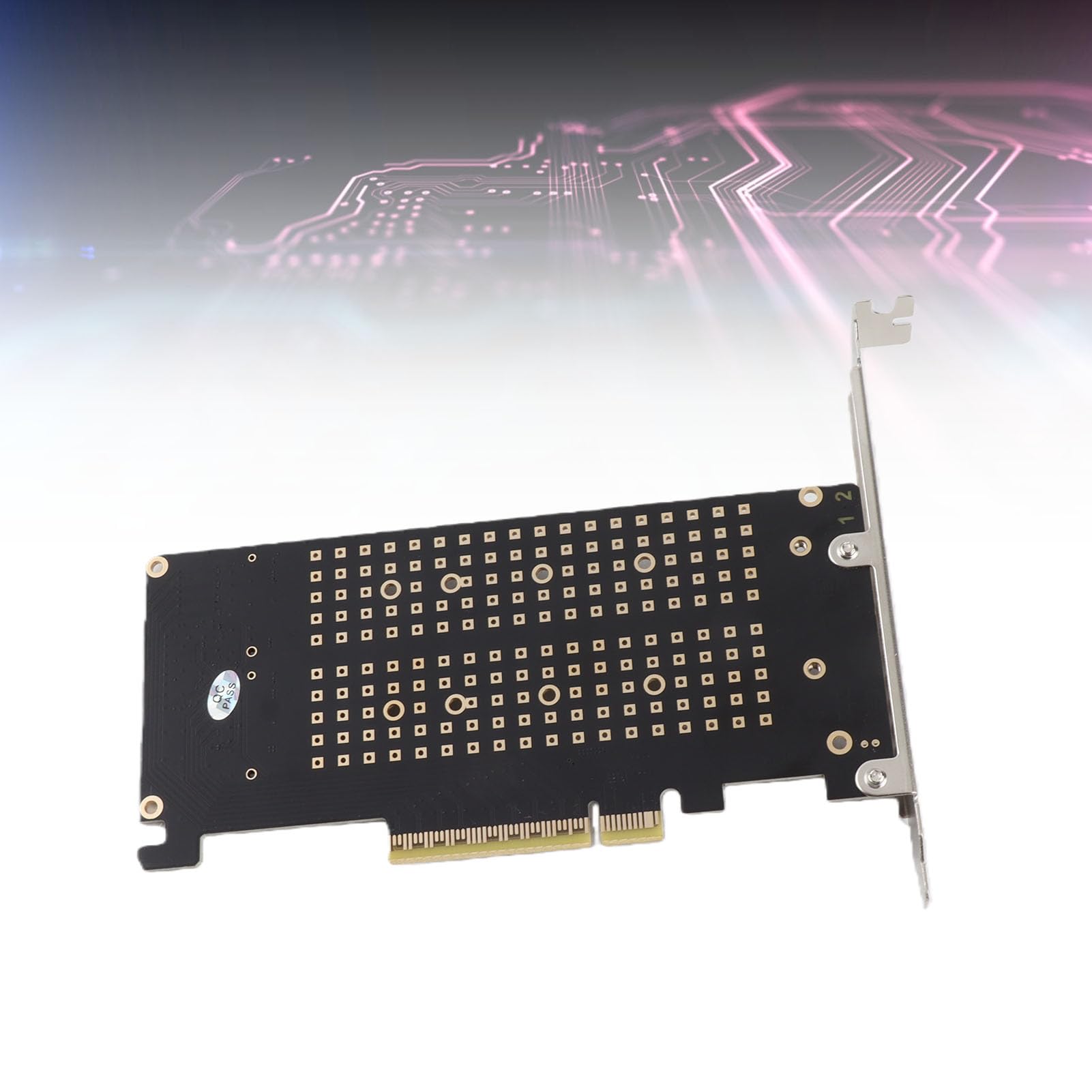 Dpofirs Dual M.2 PCIe NVMe Adapter Card 2 GB/s di Larghezza di Banda