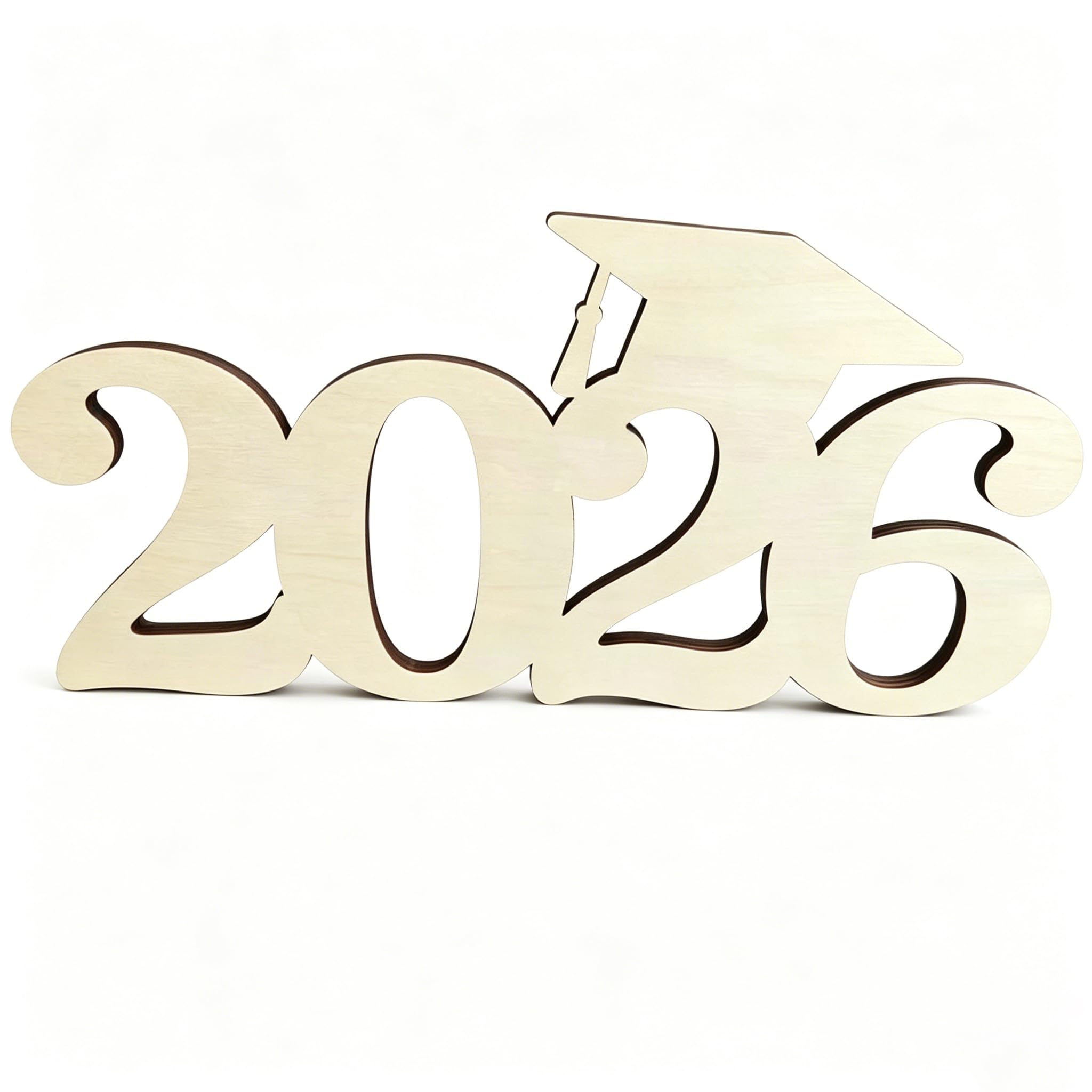 Wooden 2026 Table Sign, 11.8" x 5.9"2026 Graduation Decorations, Graduation Party Table Decor for High School Seniors Night Decor College Party Supplies
