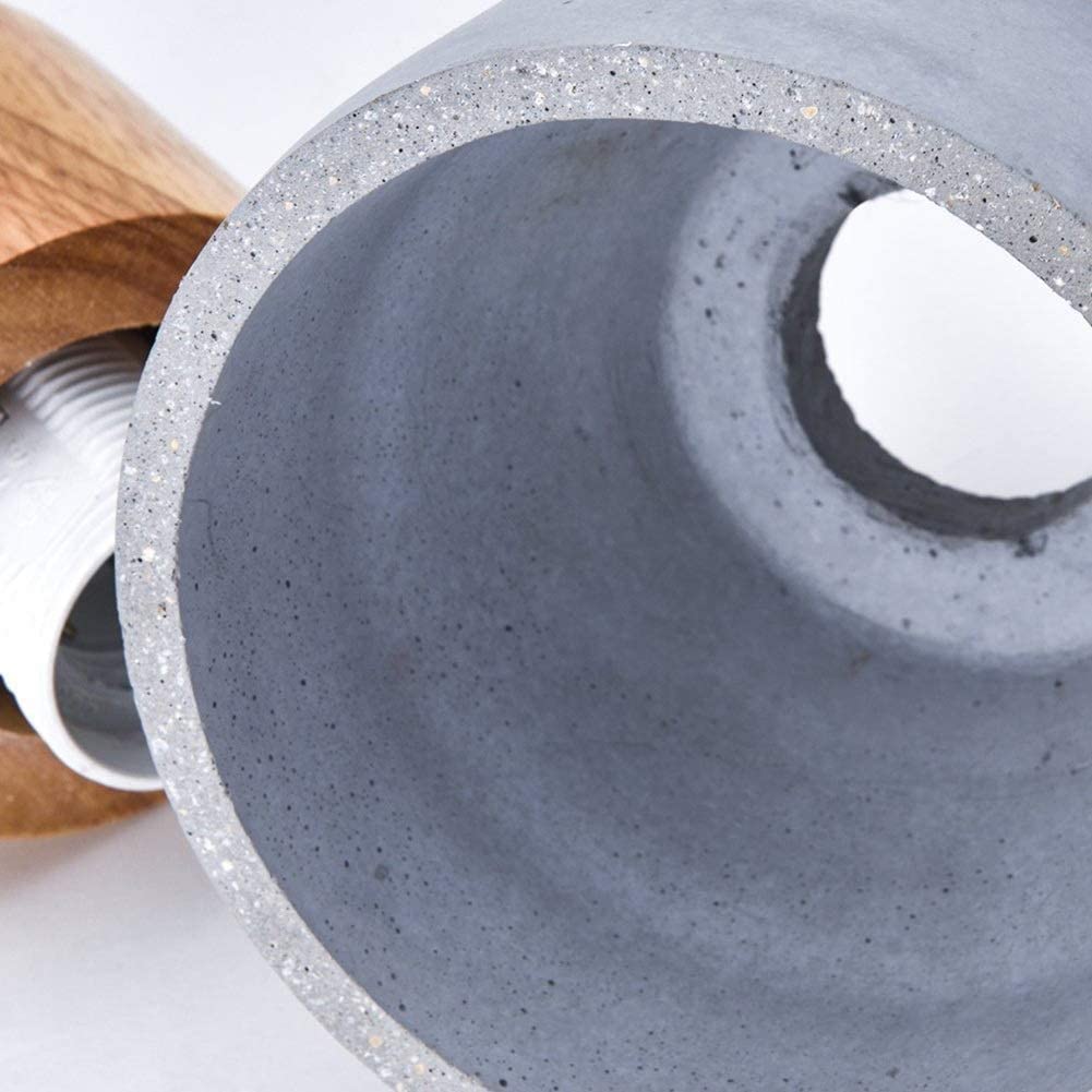 Lampada a Sospensione Decorativa in Cemento per la casa, Stile Moderno e Semplice, con Attacco E27, Illuminazione a LED, lampade a Sospensione nordiche, lampadario Rustico di Campa