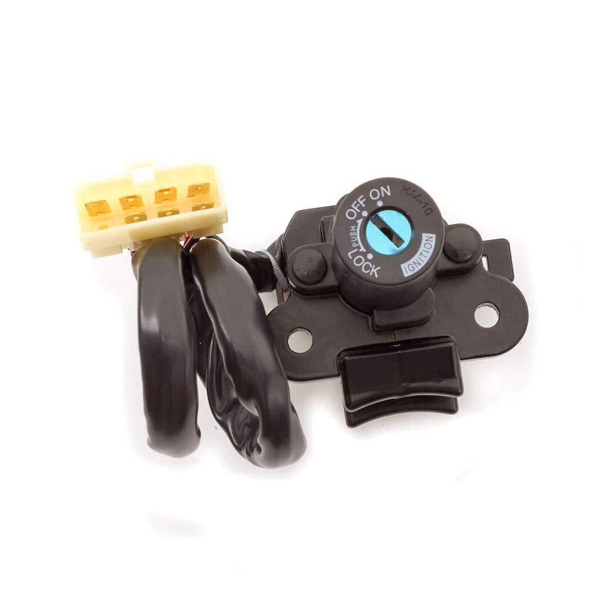 Motorcycle Electrical Ignition Switch Fuel Gas Cap Cover Seat Key Lock Set for 2008-2012 Ninja 250R EX250J / 2014-2015 Ninja 300 EX300B ABS