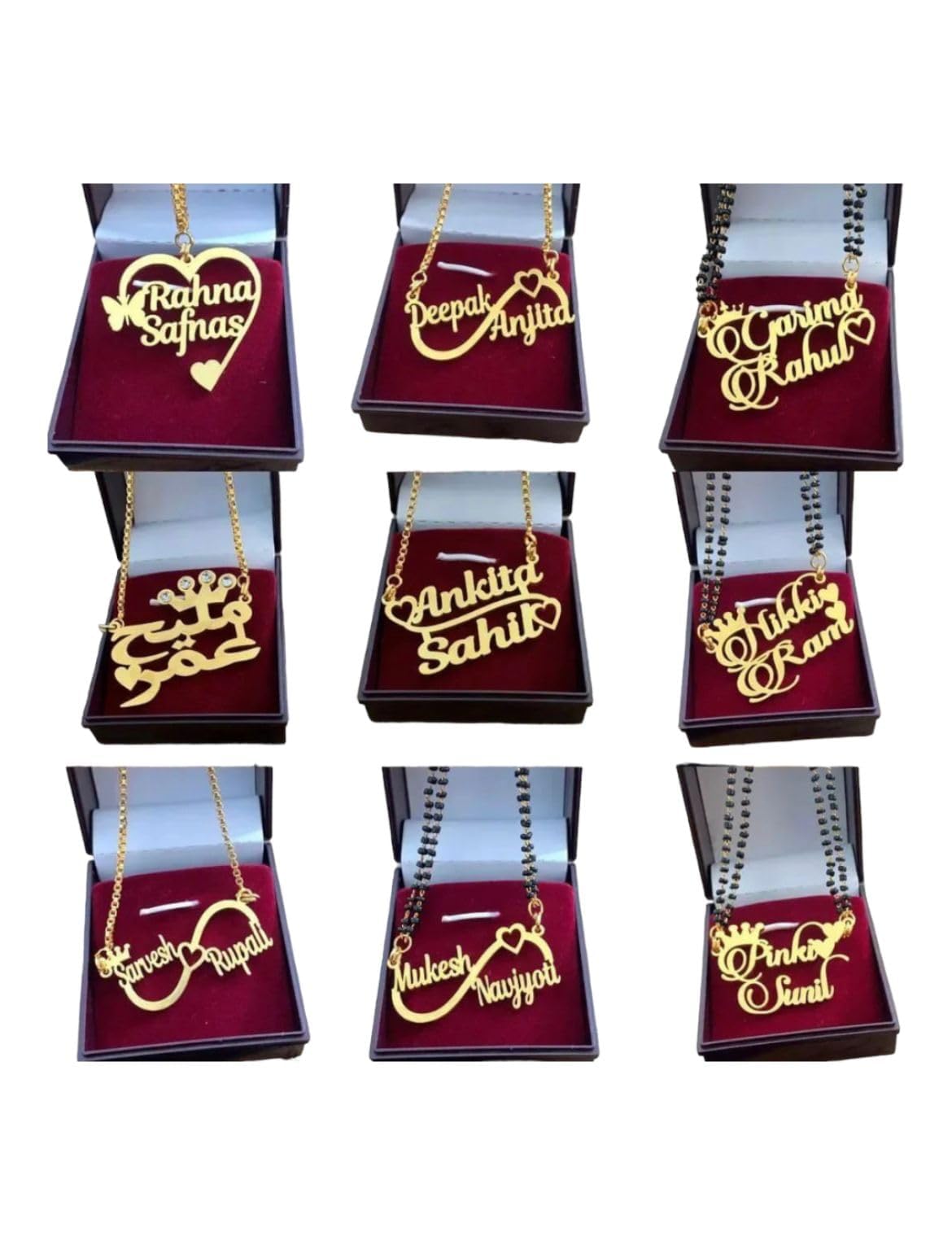 YAM ARTS Unisex Adult Personalized Name Mangalsutra Premium Design Customized Mangalsutra Double Name With Ur Name Or Love One Name With 24K Gold/Silver Plating And Laser (B0CB1ZJ1SC) Amazon Price History, Amazon Price Tracker