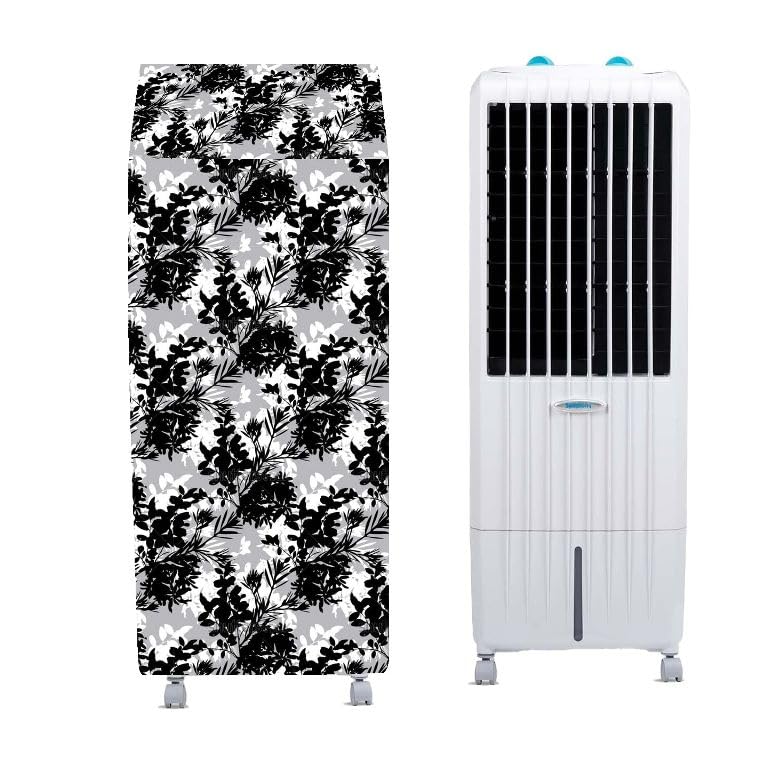 Image of Polyvinyl Chloride (PVC) Symphony Diet 12T Personal Tower Air Cooler Cover 12 Litre, Dustproof, Waterproof, Size 36Lx33Bx86H Cm, Black.