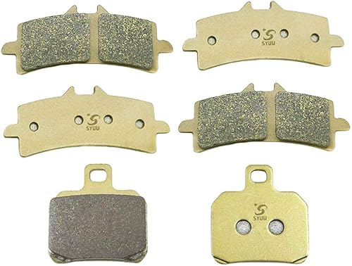 S SYUU Pastillas de freno delanteras y traseras para motocicleta compatibles con Ducati 848 EVO 2010-2013 1100 EVO 2010-2012 FA447F FA266R