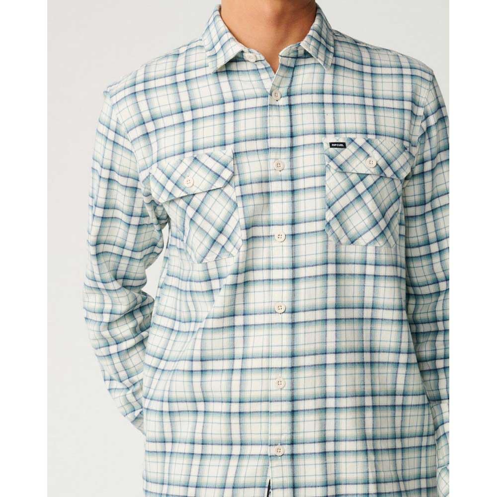 RIP CURL Camicia A Maniche Lunghe Classic Surf Checked in Flanne S