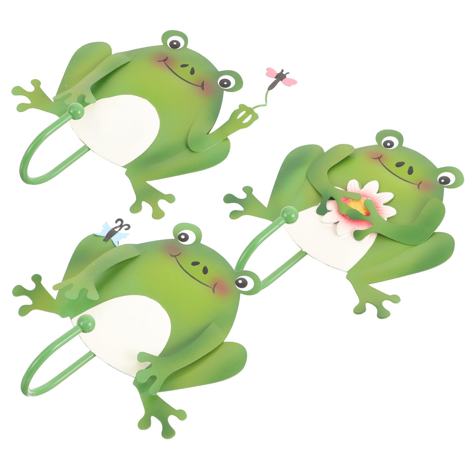 Crochets muraux grenouille en fer lot de 3 supports muraux gain de place pour maison