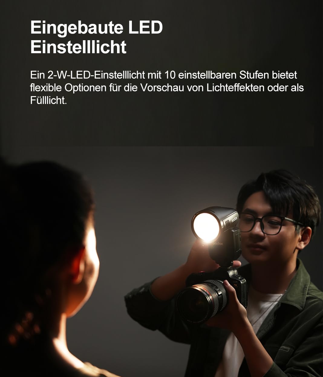 Godox V100-S V100S TTL Kamerablitz für Sony, Godox V1PRO-S Aufgerüstet,100Ws Rundkopf Blitzgerät mit OLED Screen und SU-1, 2,4G HSS 1/8000s Li-Ion 7.2V/2980mAh, V100 S Blitz für Sony Kameras