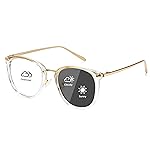 Cyxus Blue Light Glasses Photochromic Lens for Women, Fashionable Computer Glasses on Office Reduce Eye Strain Anti Migraine Great for Working Reading