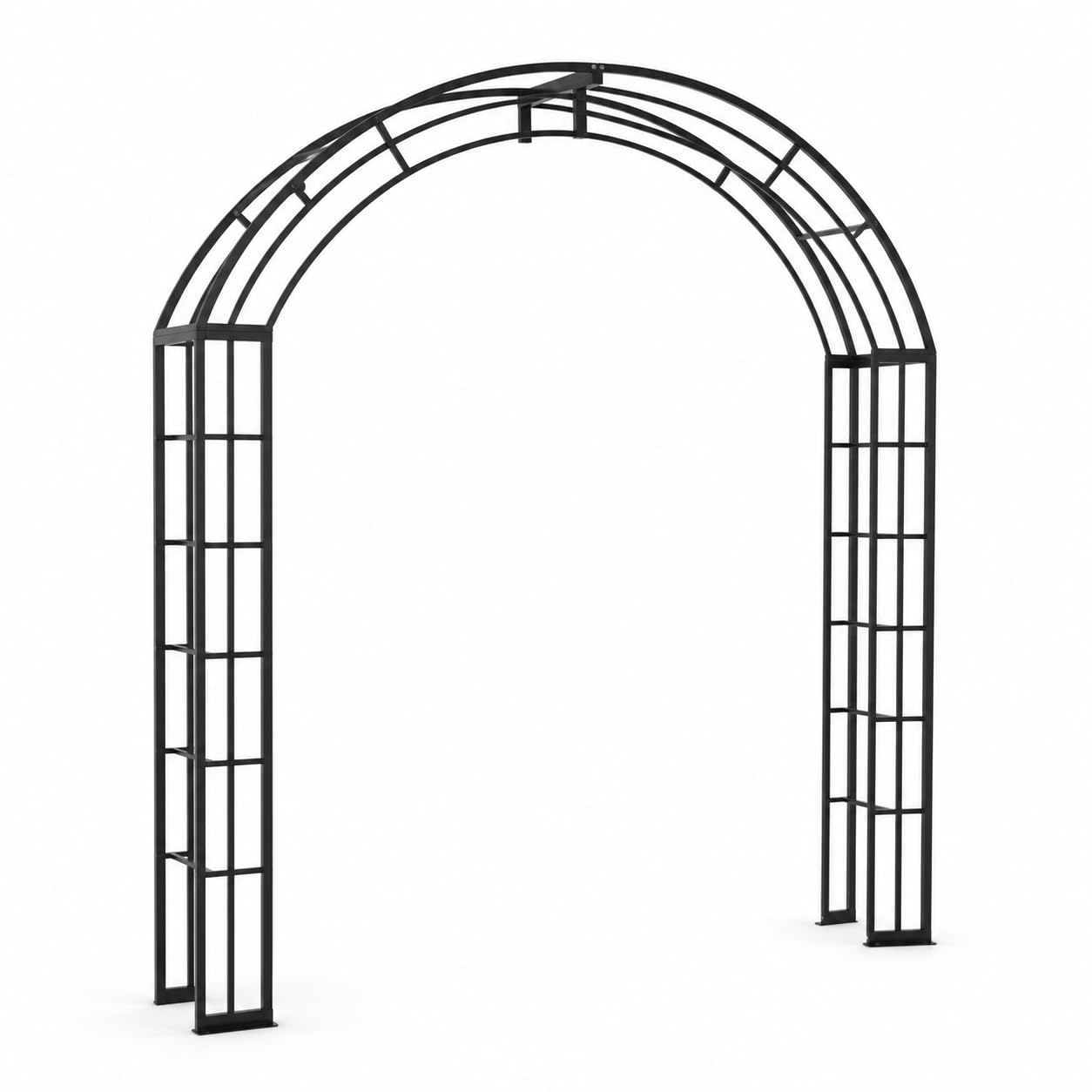 Arche Jardin en Métal, Style Européen, Cadre en métal, Portique Jardin, Embellissement Cour, pour horticulteurs, 120/60/40cm (Largeur/Hauteur/Profondeur)