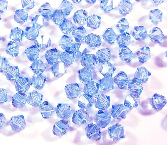 Lot De 40 Perles De Cristal De Bohême, 4 Mm, Perles Tchèques, Taillées