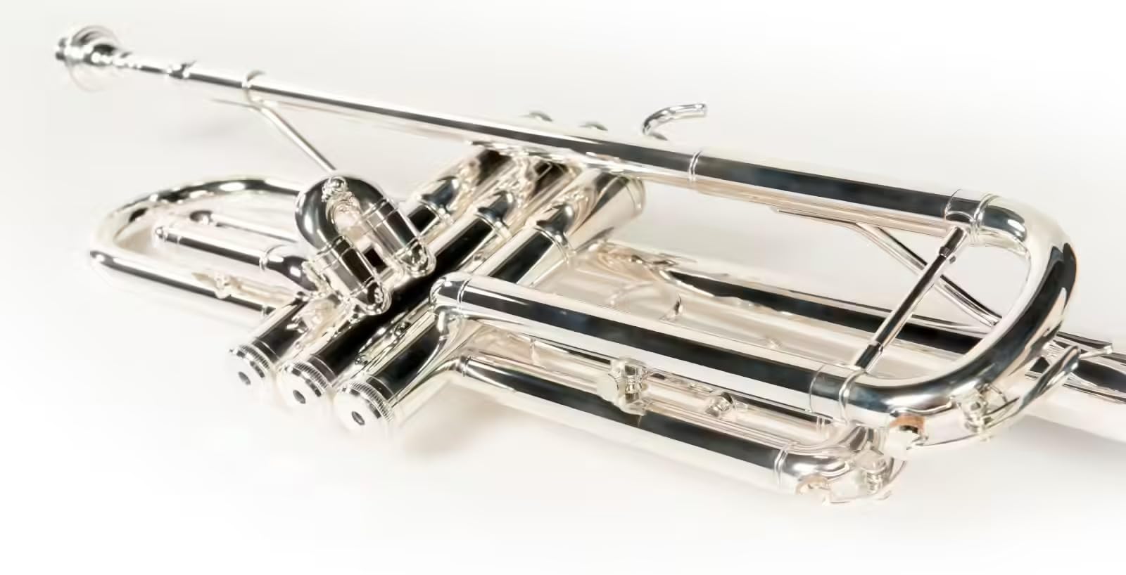 WOODBRASS WTP400S Bb Trompete für Anfänger, versilbertes Messing, langlebige Kolben, klarer & leistungsstarker Klang – Instrument, spielfertig mit Hülle & Mundstück inklusive