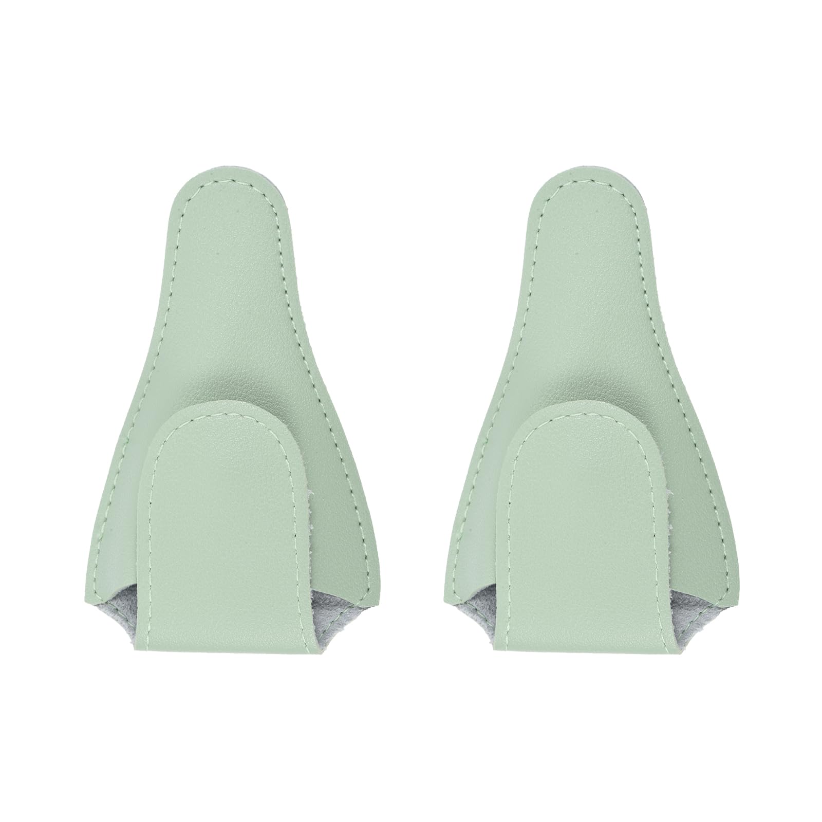 M METERXITY 2 Pack PU Scissors Cover - Embroidery Sewing Craft Leather Scissors Protective Case, Apply to Storing Nipper Shears (4.5 x 2.6 Inches, Light Green)