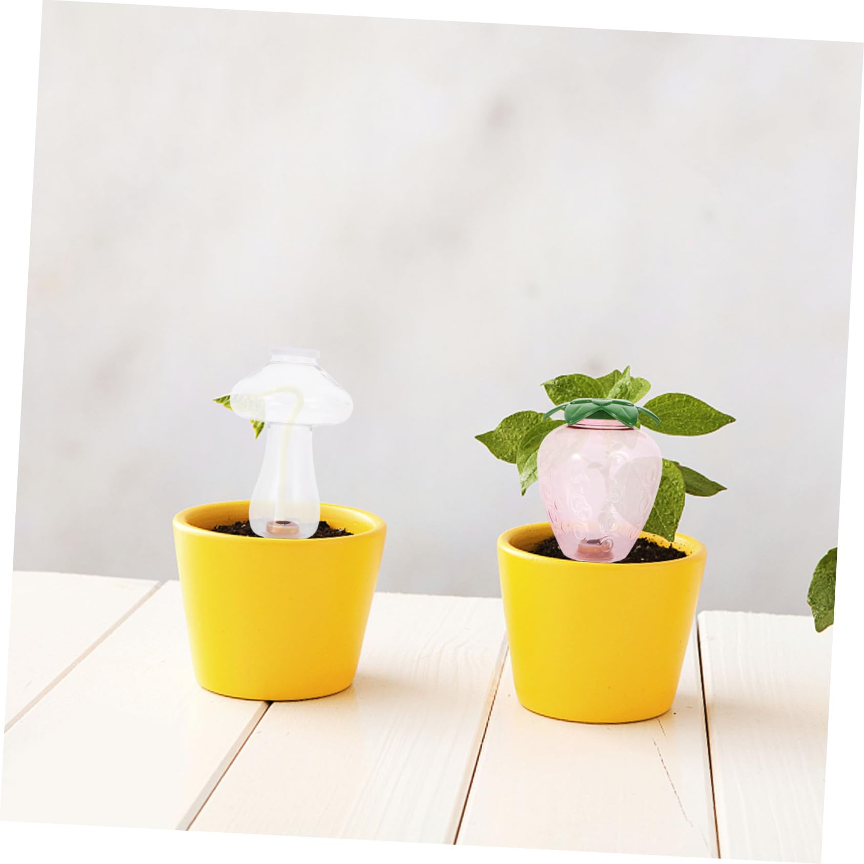 UKCOCO 4 Ensembles Dispositif Arrosage Automatique Outils Arrosage pour Plantes Système De Distribution Eau Créatif pour Plantes Pot Goutteurs pour Intérieur Et Extérieur 2 Pièces * 4