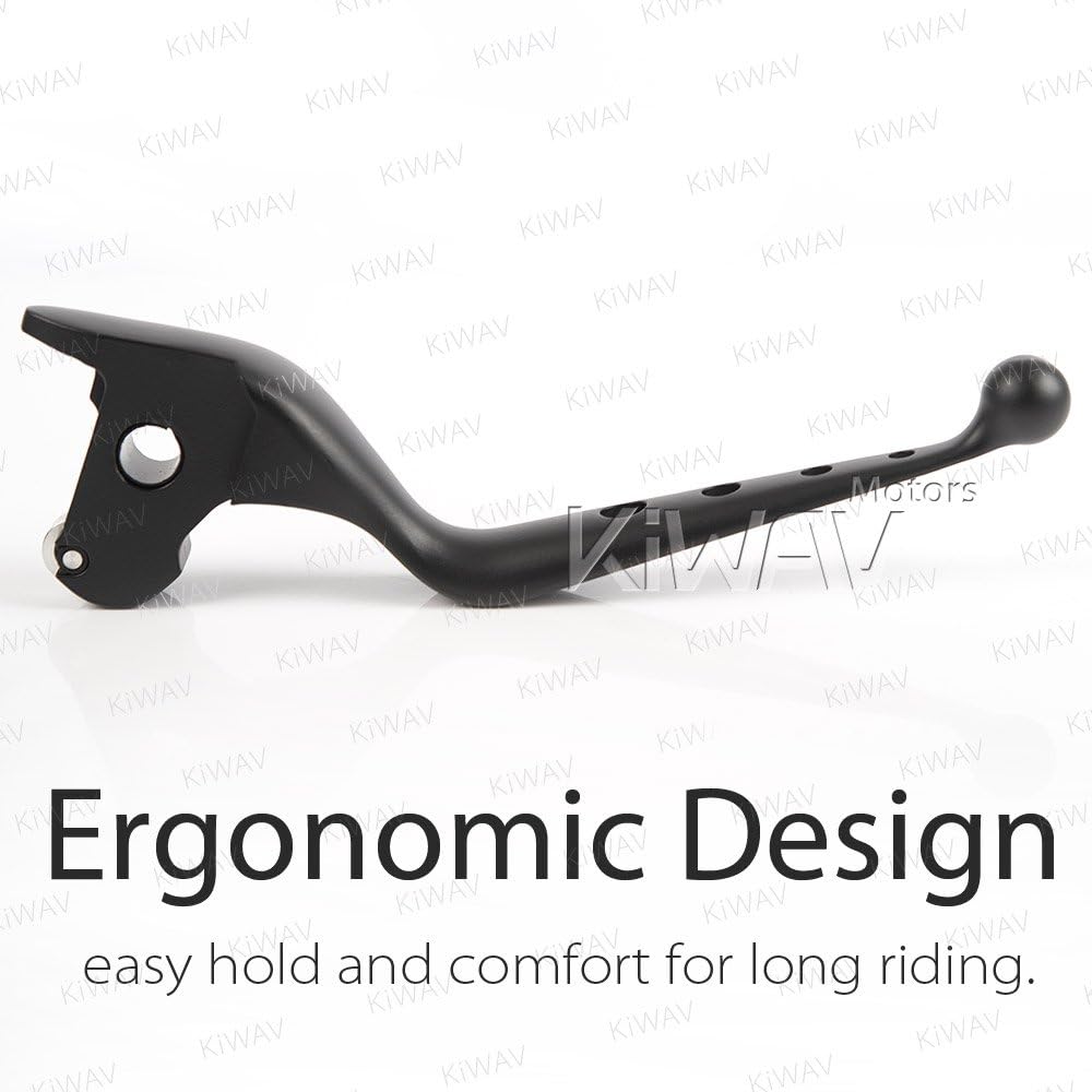 KiWAV Aluminum Hand Control Brake Clutch Lever Matte Black 4-hole compatible for Harley 2014-2016 Touring OEM #36700064