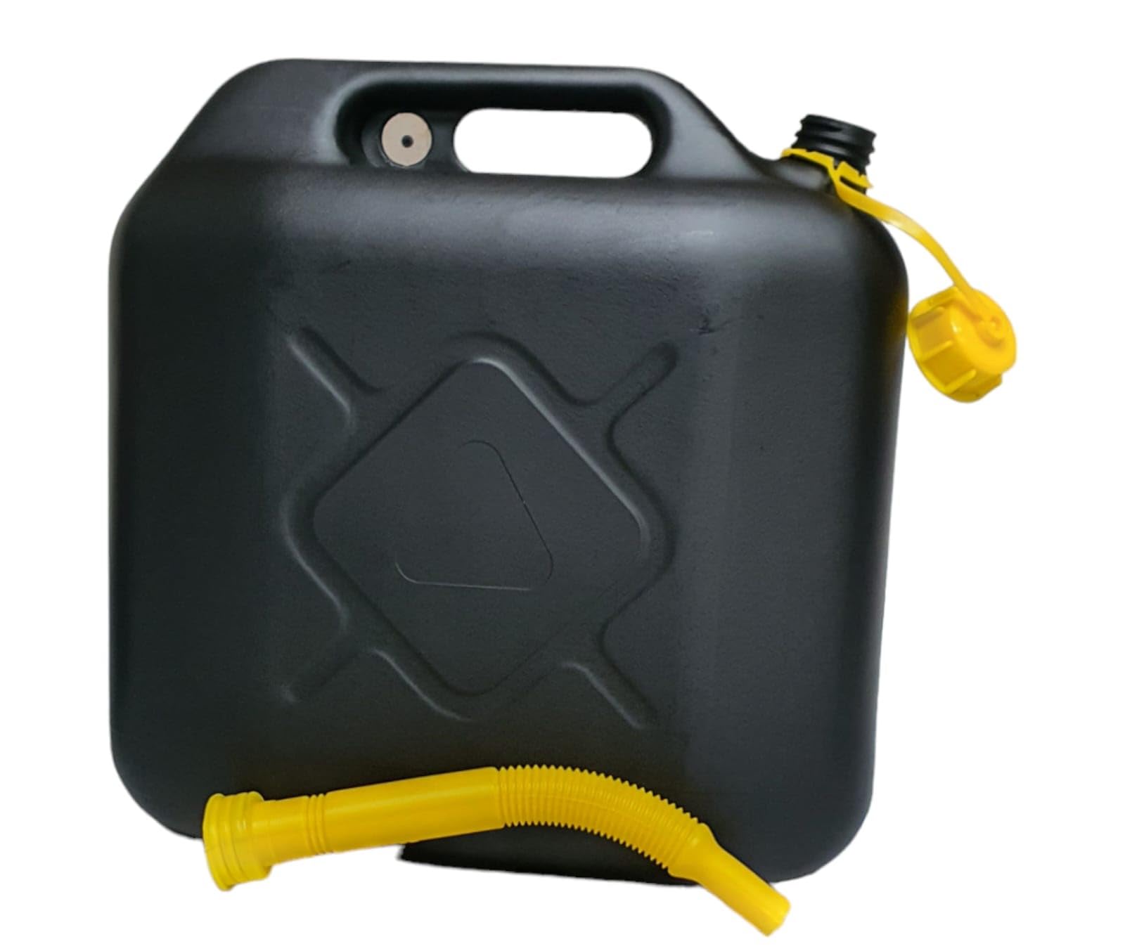 10L Jerry Can for Petrol Diesel Fuel with Spout, Emergency Backup Fuel Storage for Cars, Motorcycles,Vans Compact 10L Fuel Can, Petrol Can Spout for Easy Refueling BLACK 10 L — view 7