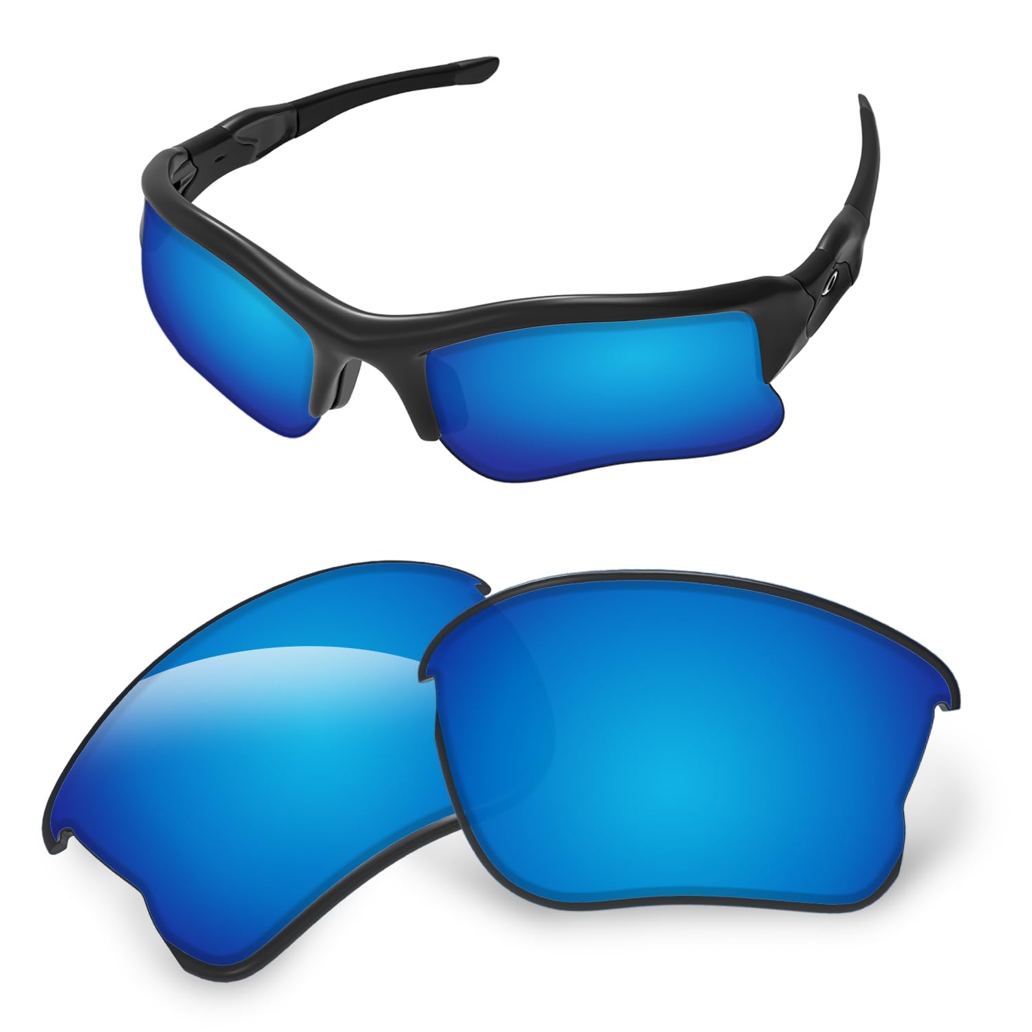 Amazon.co.jp: 1.6mm 交換用レンズ Oakley Flak Jacket XLJ OO9009