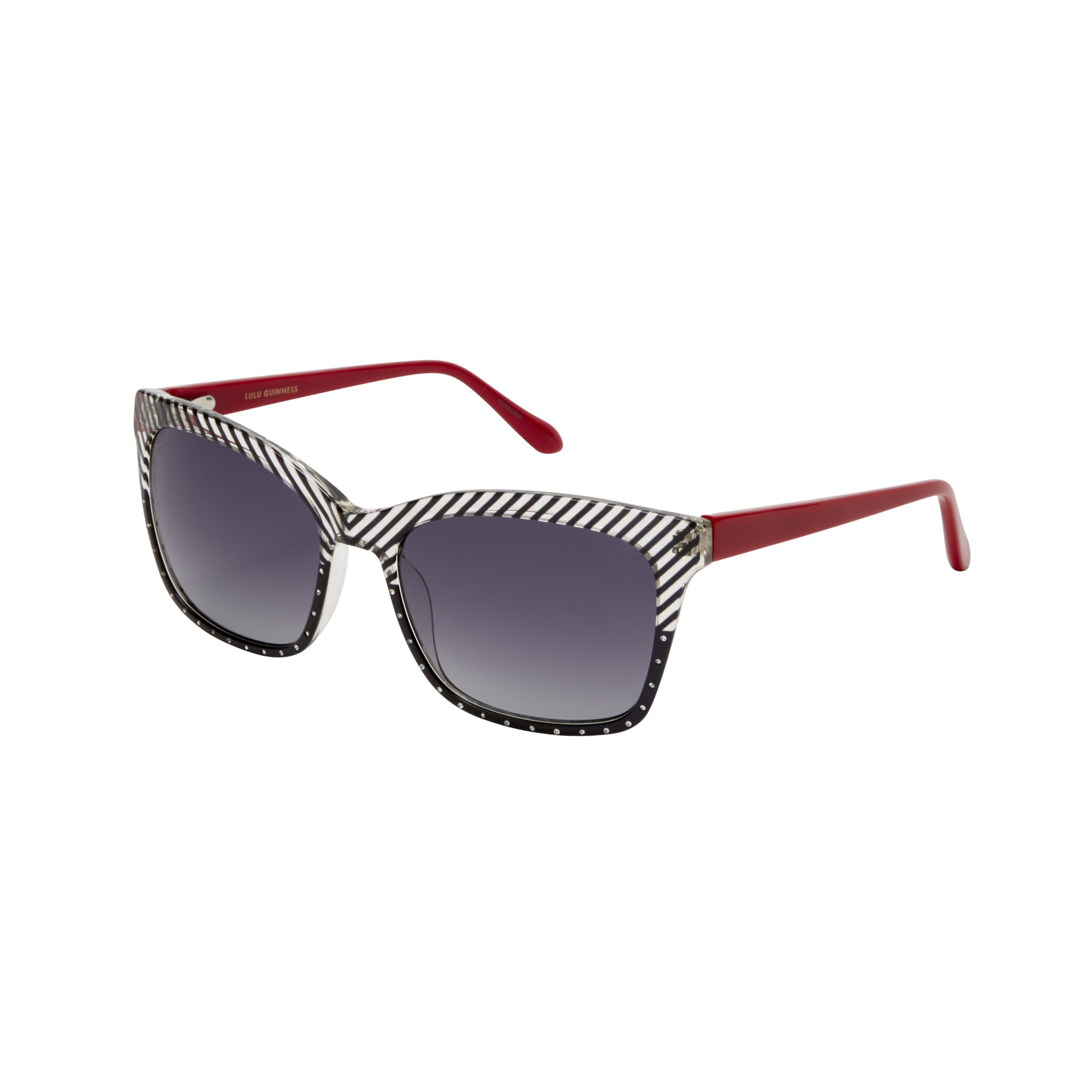 Lulu Guinness L179 Rectangle Sunglasses for Women, 56 mm, UV400 Protection