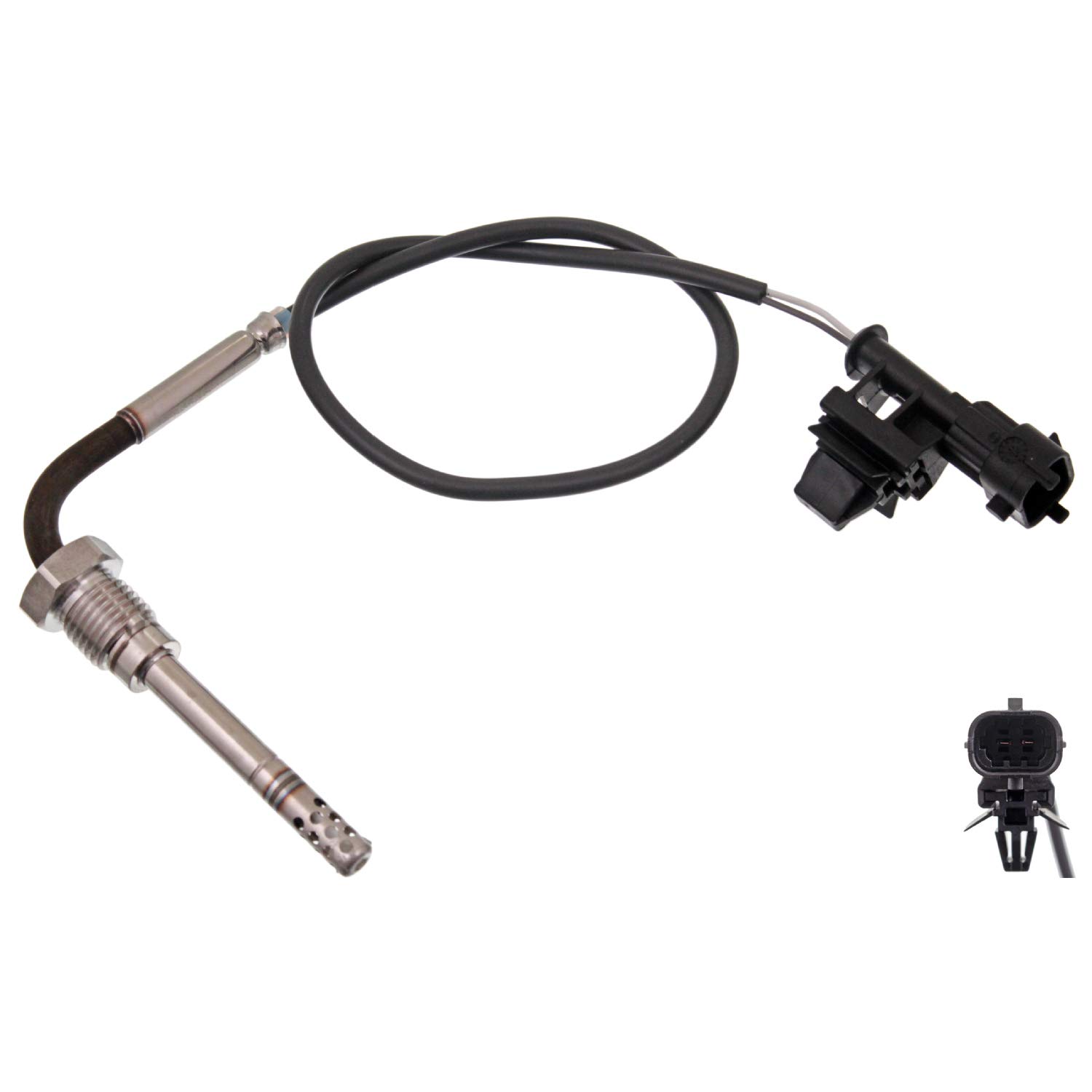 FEBI BILSTEIN 49606 Exhaust Gas Temperature Sensor 2 Connectors Fits IVECO