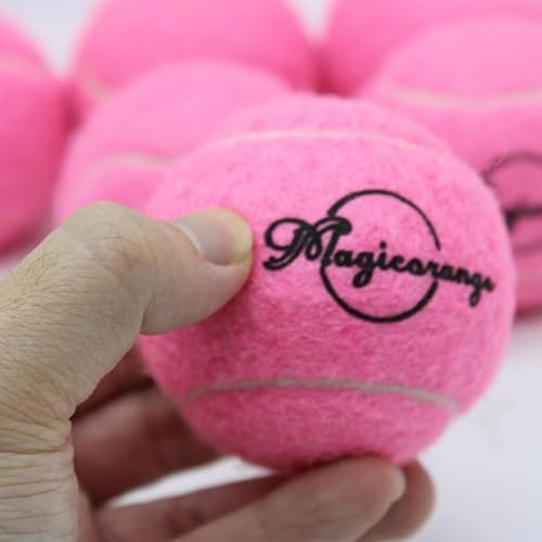 Miniatura 8 de Magicorange Pelotas de tenis, paquete de 6 pelotas de tenis de entrenamiento avanzado, pelotas de práctica, pelotas de juego para perros y mascotas,