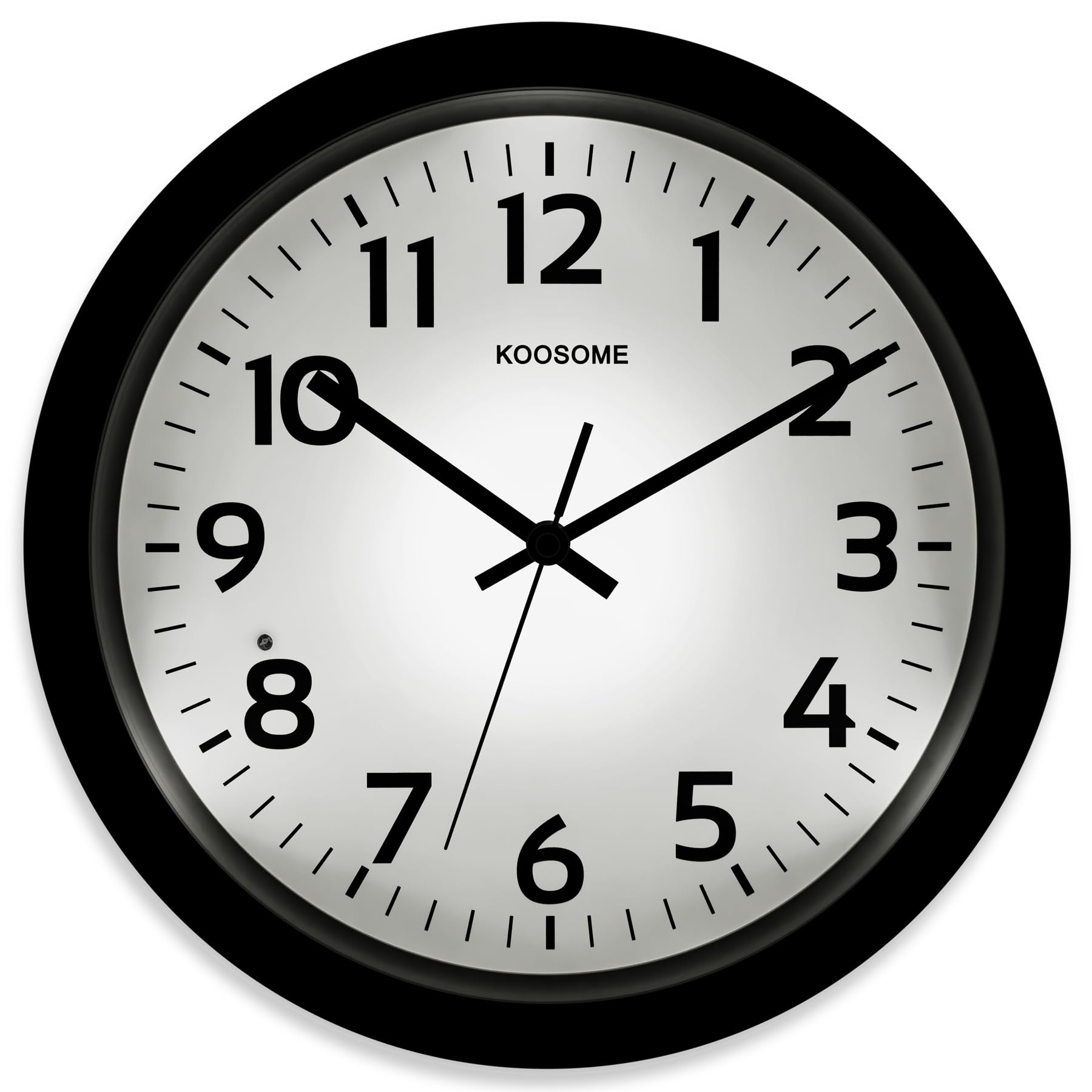 Nachtlicht Wanduhr 33cm lautlos, automatische Dimmung & beleuchtet