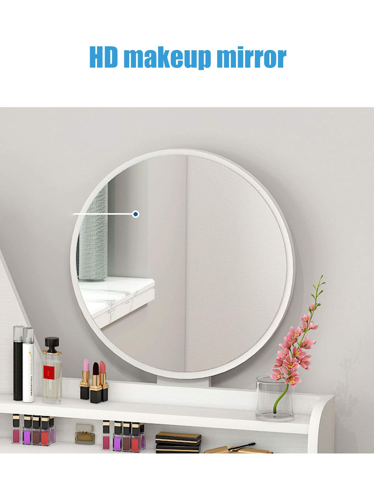 Amazon｜ドレッサー 姫系ミニドレッサーサイドテーブル 2 引/3