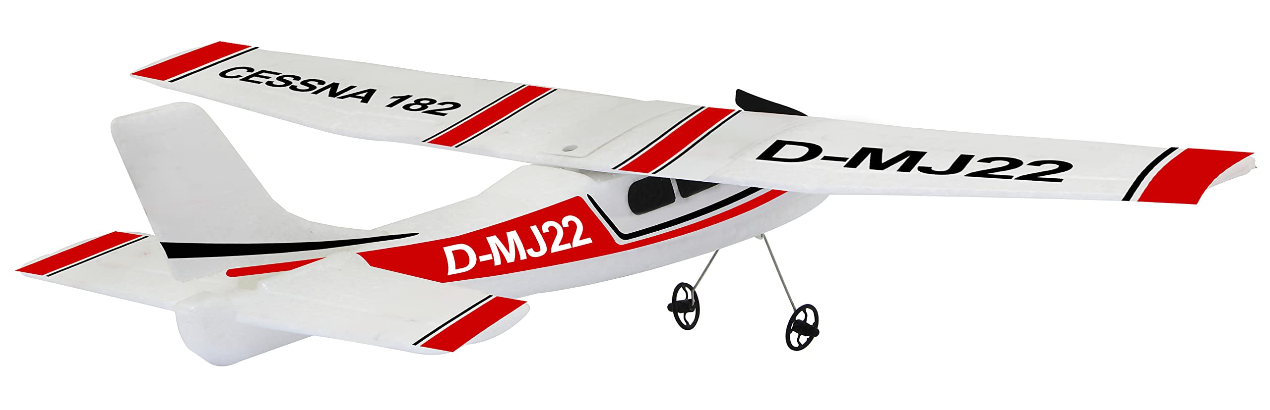 Jamara Cessna 182 Avión 2,4GHz Gyro 2CH - Modelo de Avión Teledirigido, Avión por Radiocontrol, con Giroscopio, Vuelo Estable, Vuelo automático, En Microespuma Flexible, para Principiantes