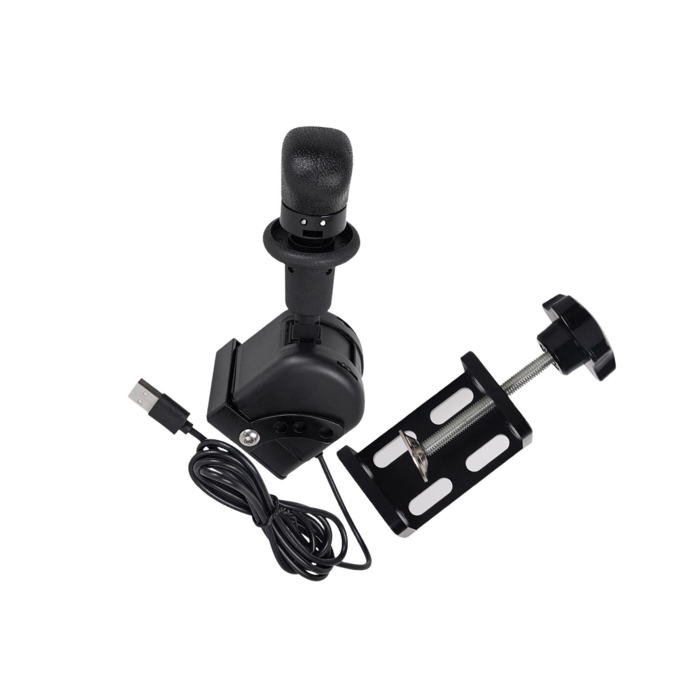 QUILSTM Frein à main pour camion de jeu vidéo : contrôle précis grâce à sa construction métallique compacte et robuste. Frein main pour ordinateur de