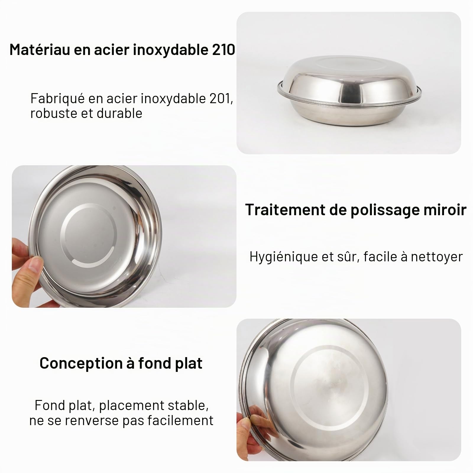 Kit de camping 17 pièces en acier inoxydable, comprenant bols, assiettes et sac de transport. Léger et compact, idéal pour le camping, la randonnée, les pique-niques et les voyages