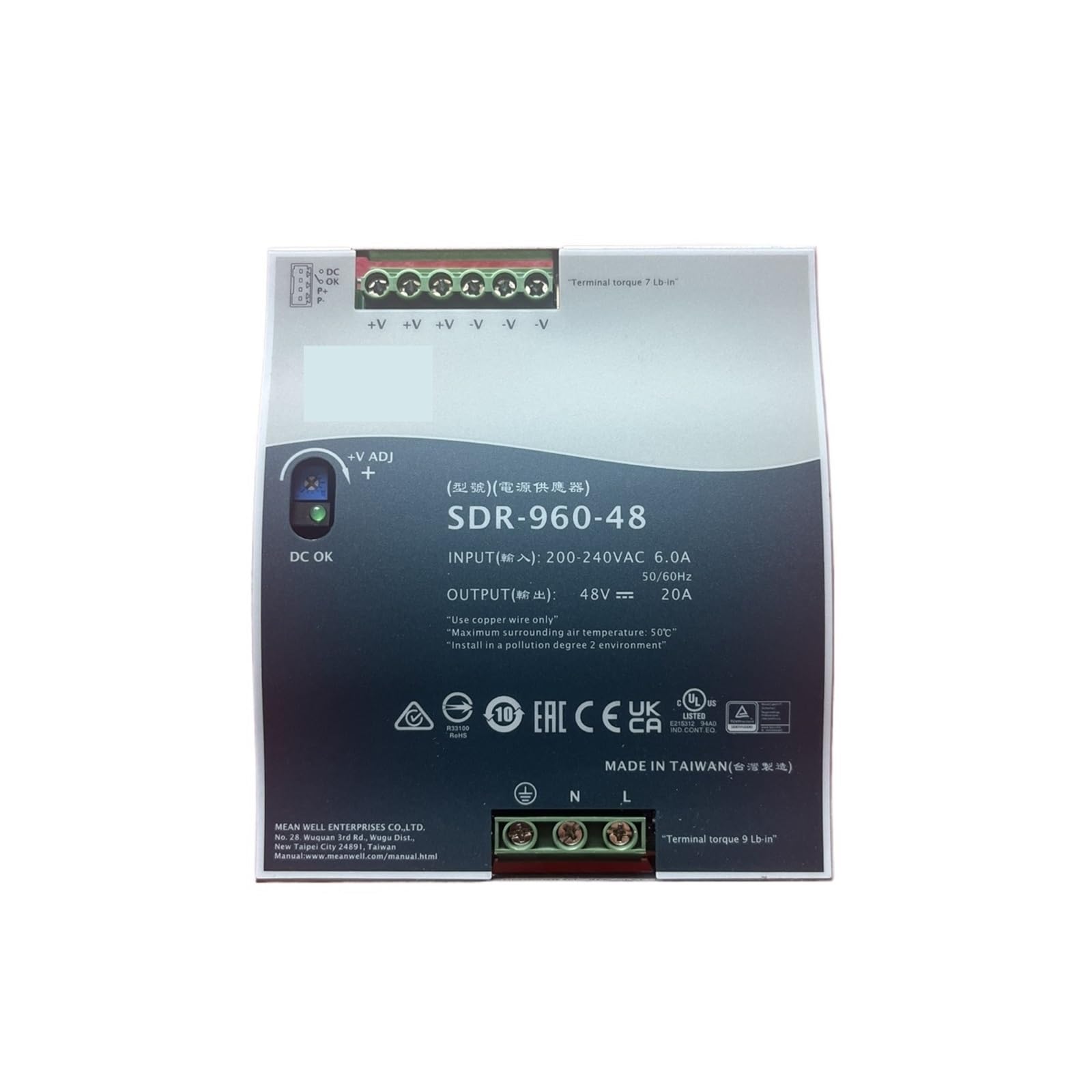 BALYDLUL SDR-960-48 960W 48V20A SDR-960 960W Single Output