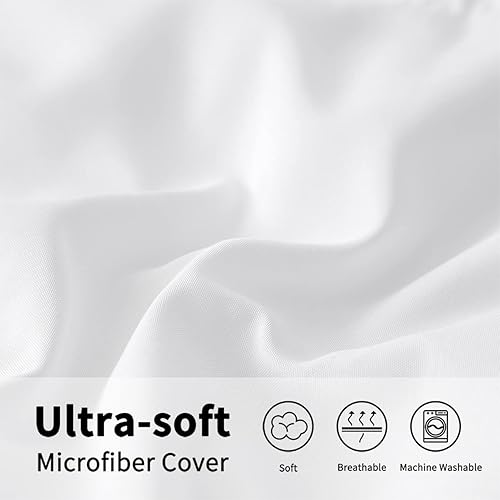 Miniatura 7 de Juego de edredón de flores de mariposa, color rosa claro, para niños, niñas, adolescentes y mujeres, 1 edredón suave y 2 fundas de almohada para uso