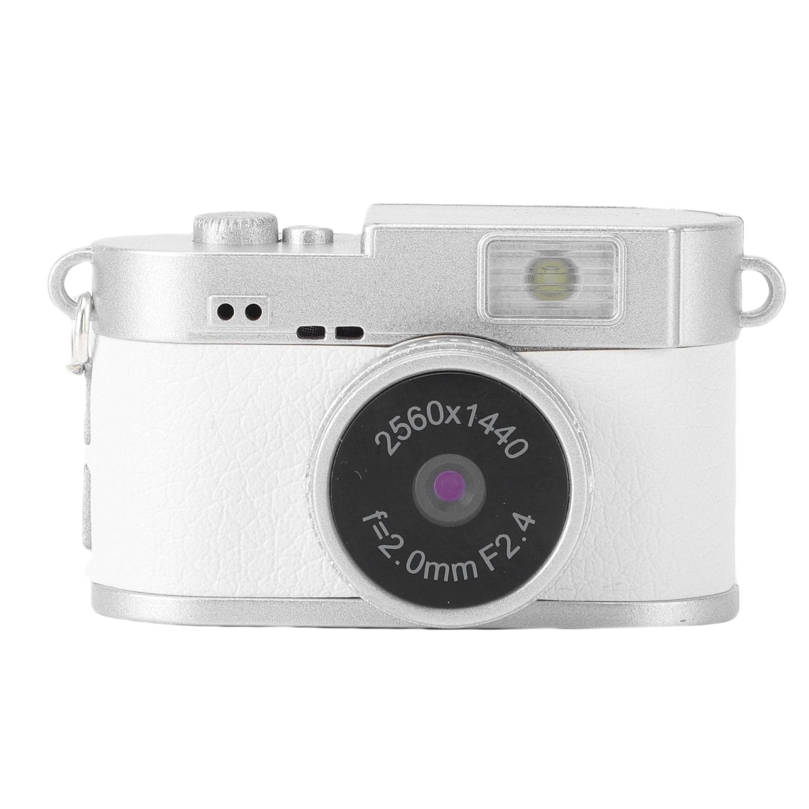 Retro Mini Digital Video Keychain Camera, 1.47 in Screen Pocket Video Recorder, Small Body cam 1080P HD Video Cam, for Travel Study Sport Recording (White)-image-26