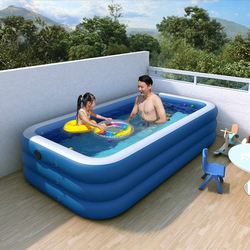 piscina gonfiabile, Piscina gonfiabile for famiglie, piscine gonfiabili di grandi dimensioni, piscina fuori terra resistente for adulti, estiva for bambini all'aperto