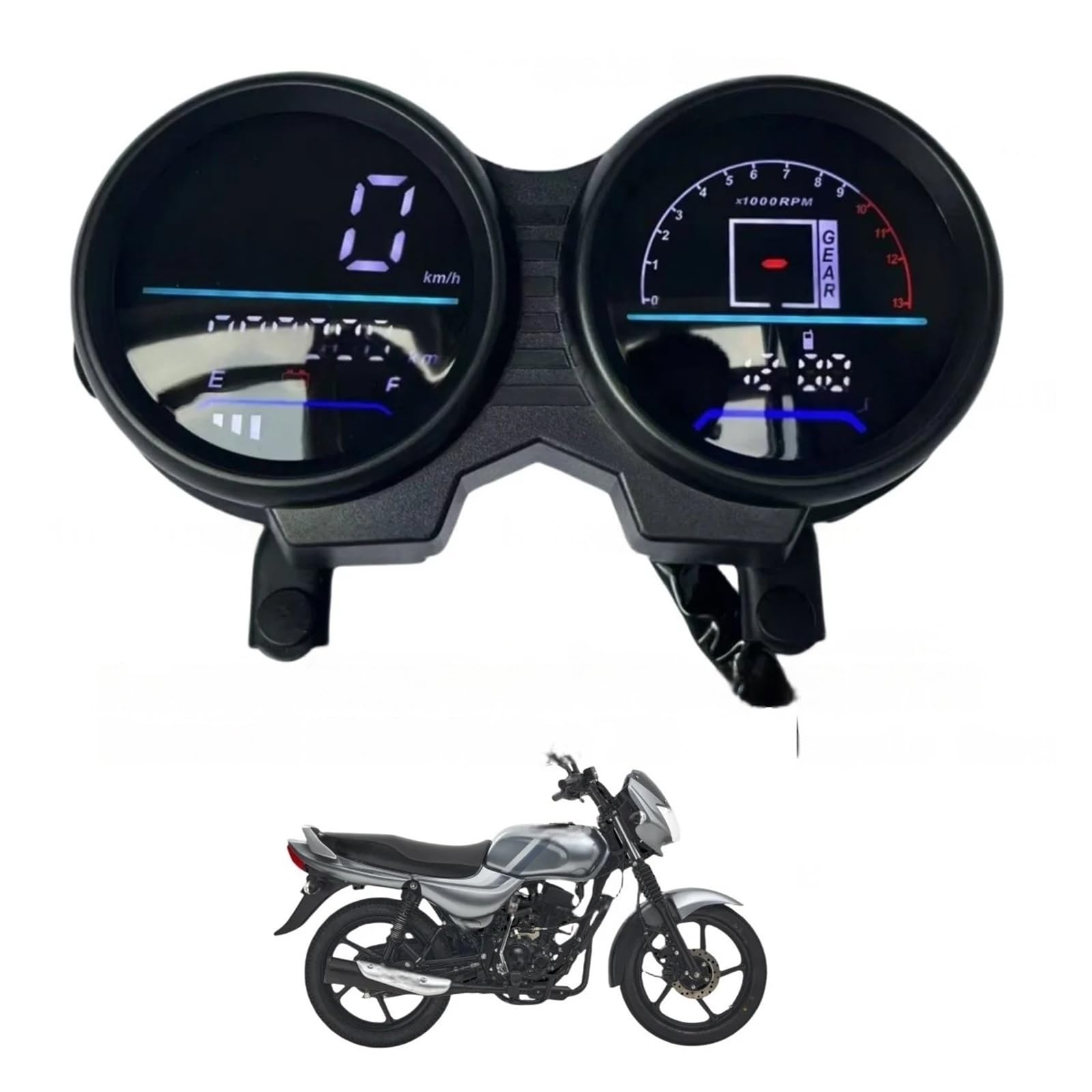 Contachilometri Per Moto Tachimetro digitale a PER BAJAJ BOXER CT125 CT100 PER KAW&ASAKI CT125 Platina 100 Tachimetro multifunzionale PER moto