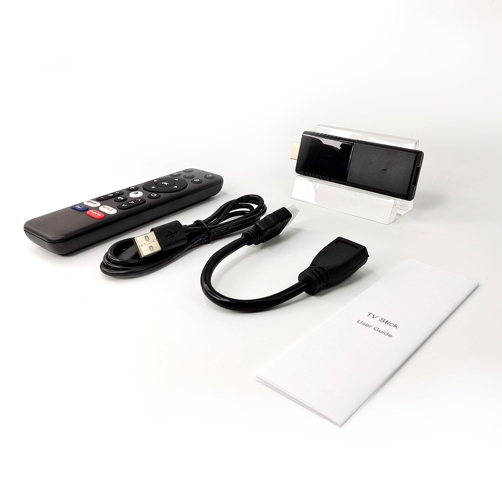 BOXPUT Q3 TV Stick, Android 10 System, 2 GB RAM 16 GB ROM, 2,4G / 5G Podwójny Pilot WiFi BT, 4-Rdzeniowy 4K High-Definition TV Stick, Z Pilotem Głosowym Bluetooth