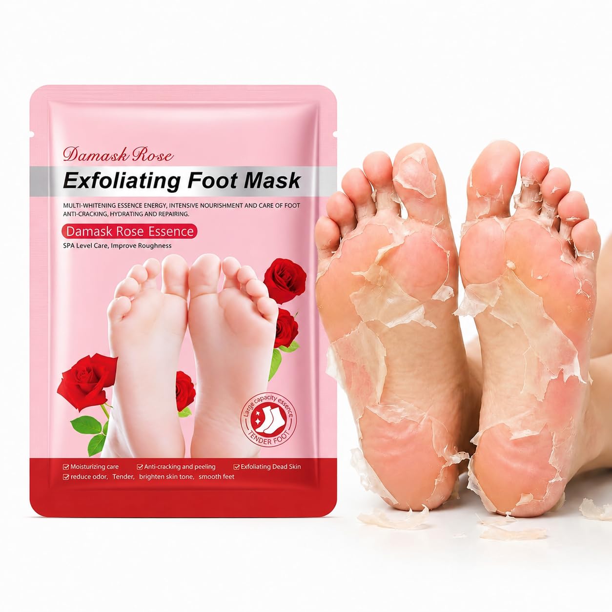 Foot Peeling Mask for Dead Skin Removal, Dry Cracked Feet & Hard Calluses | Exfoliating Foot Peel Mask | Moisturizing Foot Care Socks for Smooth & Soft Looking Feet-image-46
