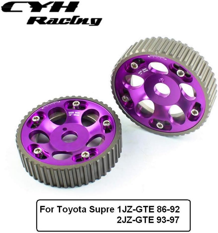 Cam Gears Pulley KIT Alloy Timing Gear FOR TOYOTA Supra 1JZ 2JZ purple