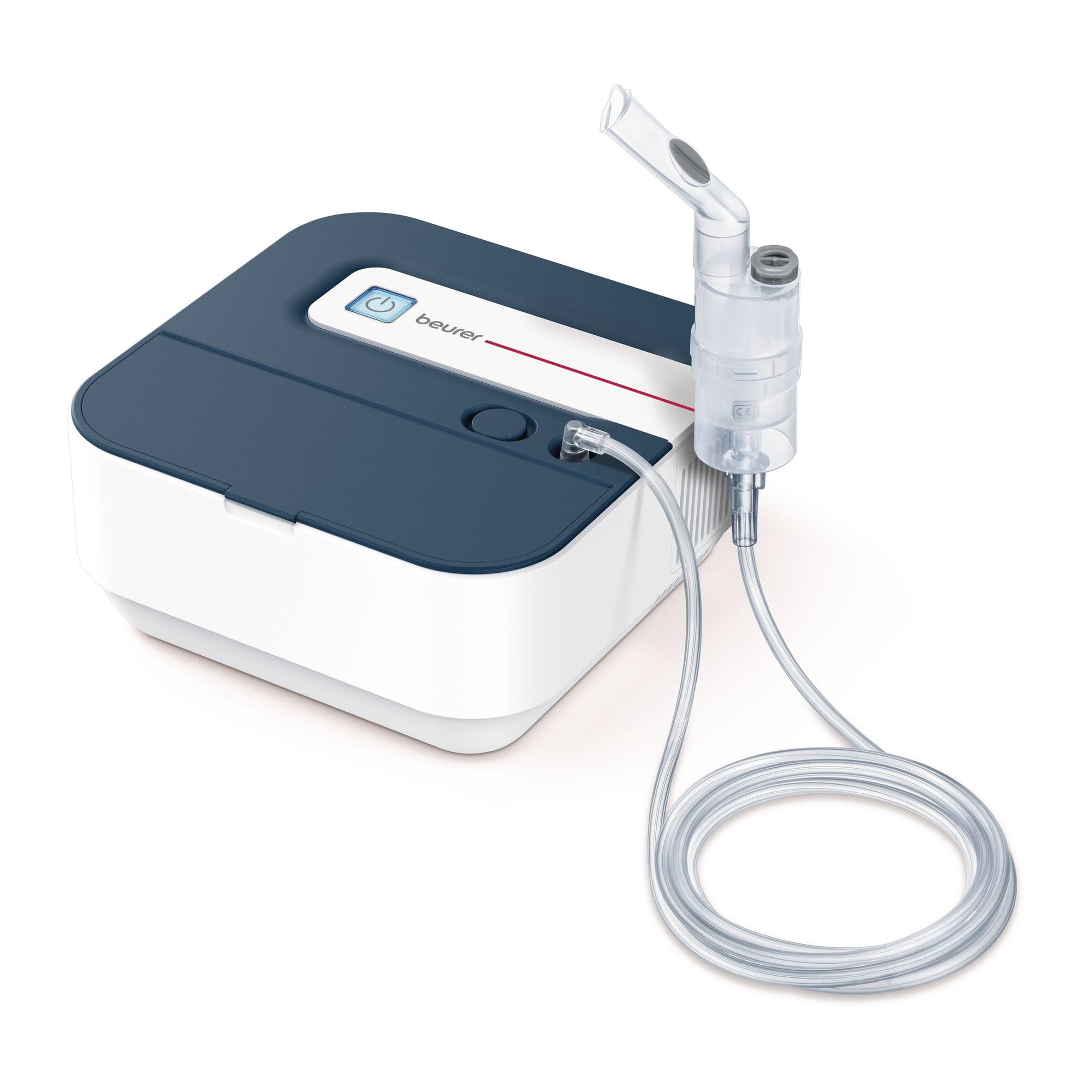 Beurer IH 28 Pro nebuliser, nebuliser set with high-quality silicone masks & nasal douche, high nebulisation performance, inhalation device for respiratory therapy, for children & adults