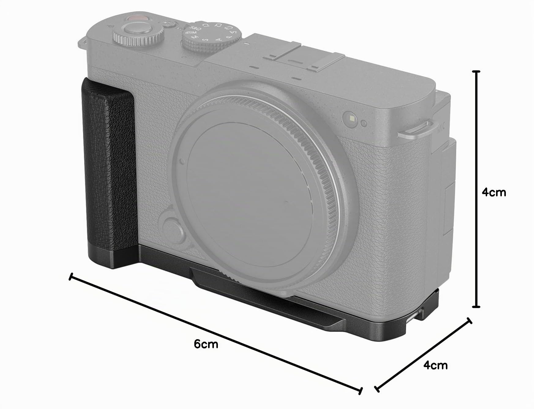 SMALLRIG Mango Forma de L para Panasonic LUMIX S9 con Agarre Ergonómico de Silicona, Placa de Liberación Rápida Incorporada para Arca - 4517