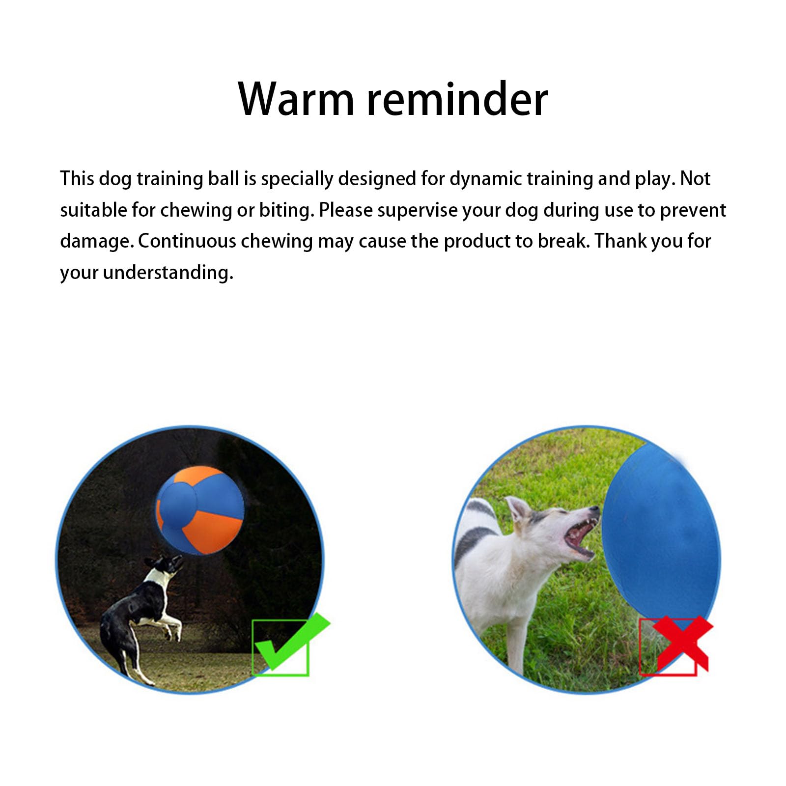 Grande balle gonflable pour chien pour s'amuser et s'entraîner en plein air, jouet interactif et rebondissant pour jouer dans le jardin