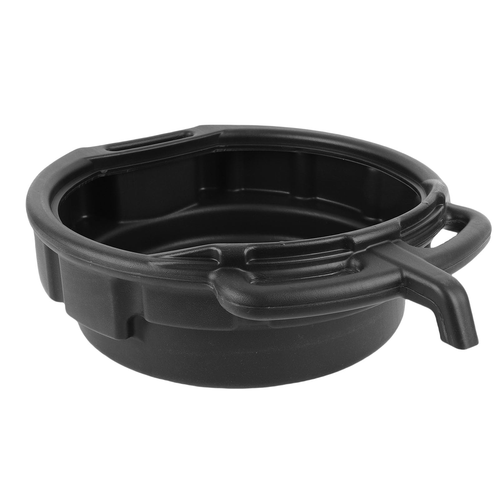Bandeja de Drenaje de Aceite, Bandeja Recogida Aceite a Prueba Derrames Plástico Negro 10 L con Diseño Antisalpicaduras, para Taller Reparación Automóviles